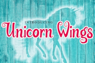 Unicorn Wings Font Download