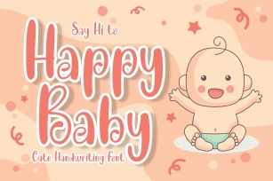 Happy Baby Cute Font Font Download
