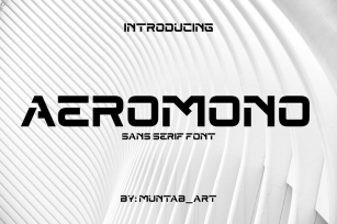 Aeromono | Modern Sans Font Download