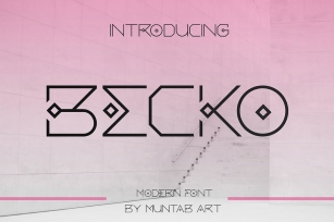 Becko | Future Sans Font Download
