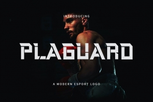 Plaguard - A Modern Esport Typeface DR Font Download
