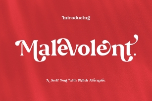 Malevolent - Serif Font Font Download