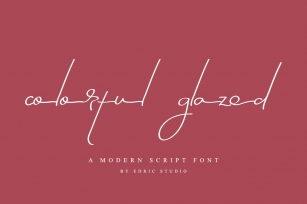 Colorful Glazed Font Download
