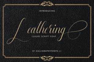 Leathering Font Download