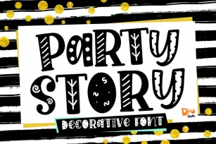 Party Story - Decorative Font Font Download