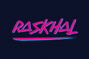 Raskhal - Brush Font Font Download