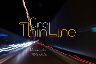 One Thin Line Font Download