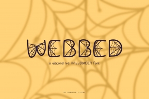 Webbed - A decorative Halloween Font Font Download