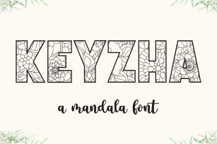 KEYZHA Mandala Font Font Download