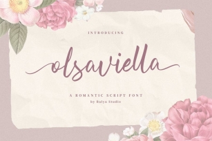 Olsaviella - Signature Font Font Download