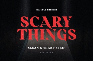 Scary Things - Sharp & Creepy Serif Font Download