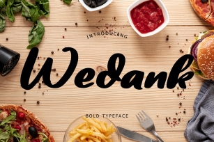 Wedank Bold Typeface Font Download