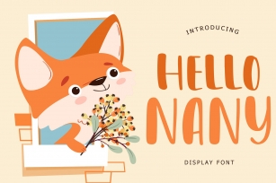 Hello Nany Display Font Font Download
