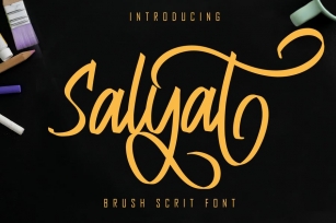 Salyat Brush Script Font Font Download