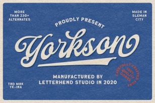 Yorkson - Script Logotype Font Font Download