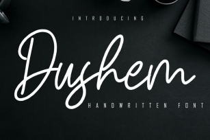 Dushem Handwritten Script Font Download