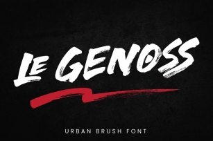 le Genoss - Brush Font Font Download