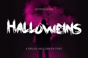 Halloweins - Brush Font DR Font Download
