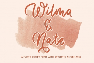 Wilma & Nate Font Download