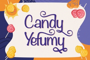 Candy Yefumy - Playful Display Font Font Download