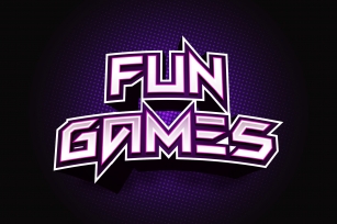 Fun Games - Futuristic Display Font Font Download