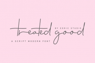 Treated Good Font Download