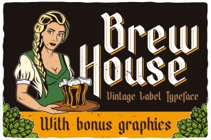 Brew House Label Font Font Download