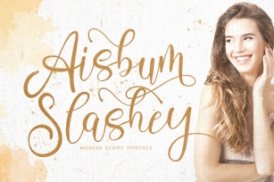 Aisbum Slashey - Modern Script Font Font Download