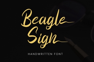 Beagle Sign - Signature Font Font Download
