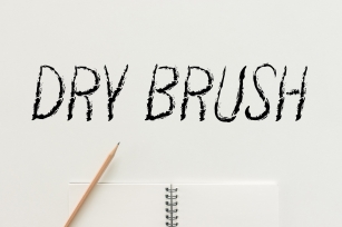 Vintage Dry Brush Font Font Download