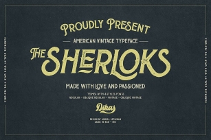The Sherloks - 4 Styles Font Download
