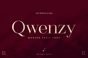 Qwenzy - Modern Serif Font Download