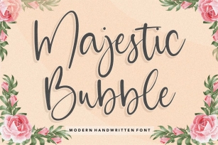 Majestic Bubble YH - Elegant Script Font Font Download