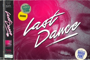 Last Dance - An 1980s Movie Inspired Handmade Script Font Font Download
