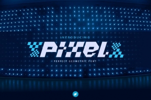 Pixel - perfect geometric modern font Font Download