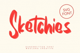 Sketchies SVG Brush Font Font Download