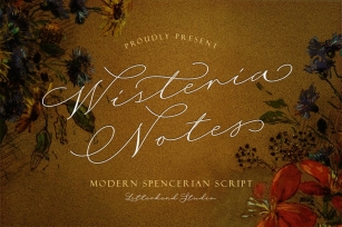 Wisteria Notes - Modern Script Font Font Download