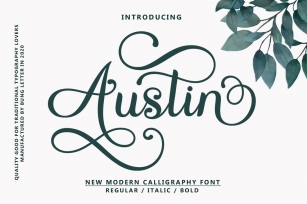 Austin - Modern Calligraphy Font Download