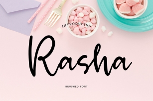 Rasha Brush Font Font Download