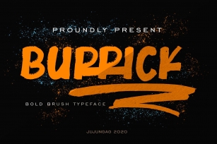 Burrick Bold Brush Typeface Font Download