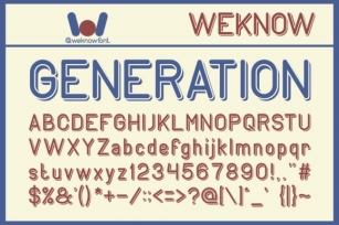 Generation Font Download