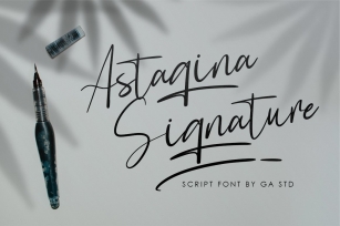 Astagina Signature Font Download