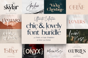 Chic & Modern Font Bundle - 90 OFF Font Download