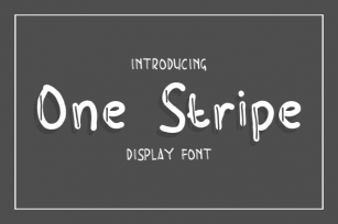 One Stripe Font Download