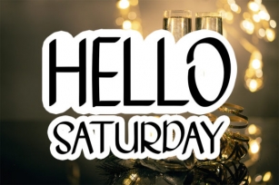 Hello Saturday Font Download