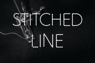 Stitched Line Font Download
