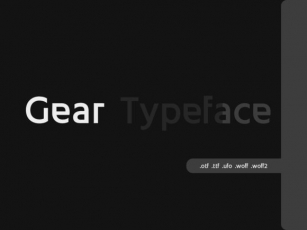 Gear Font Download