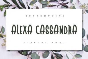 Alexa Cassandra Font Download