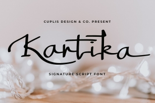Kartika a Signature Script Font Font Download
