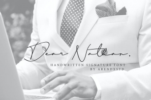 Dear Nathan Signature Font Font Download